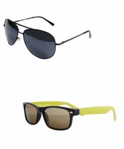 Black Aviator + Yellow Wayfarers